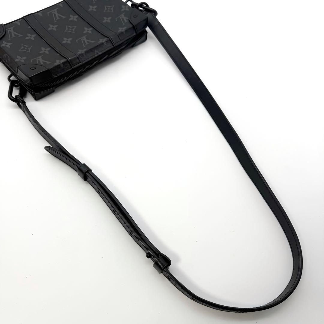 ✨極美品IC内蔵✨ルイヴィトン モノグラム エクリプス ソフトトランク バッグ黒