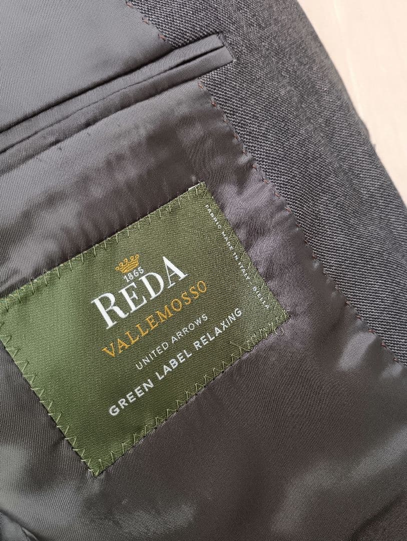 クリーニング済み　イタリア生地　スーツ　③　REDA　採寸サイズ記載