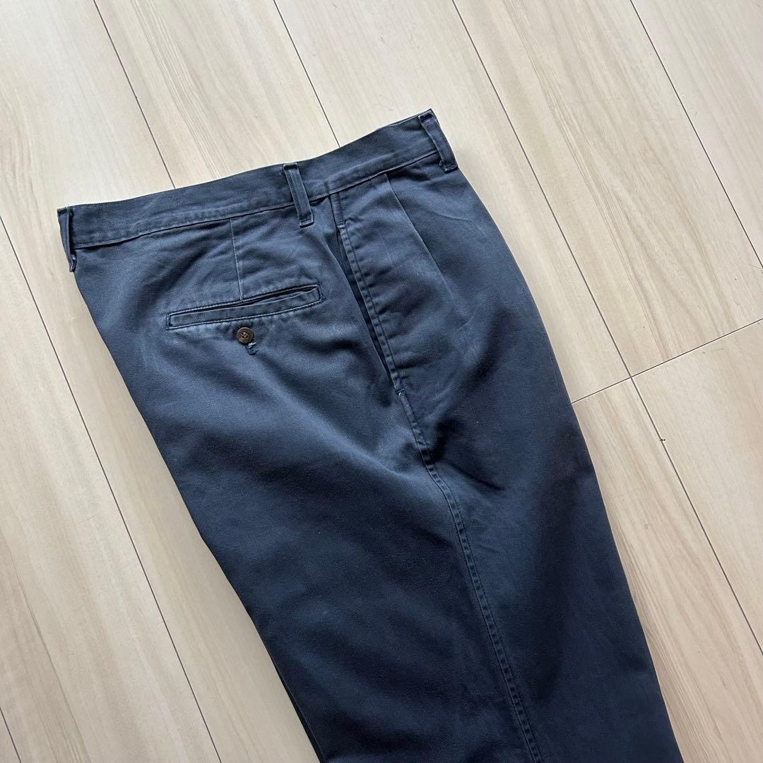 -90s ポロバイラルフローレン ポロチノ USA製 ネイビー 実寸32×31