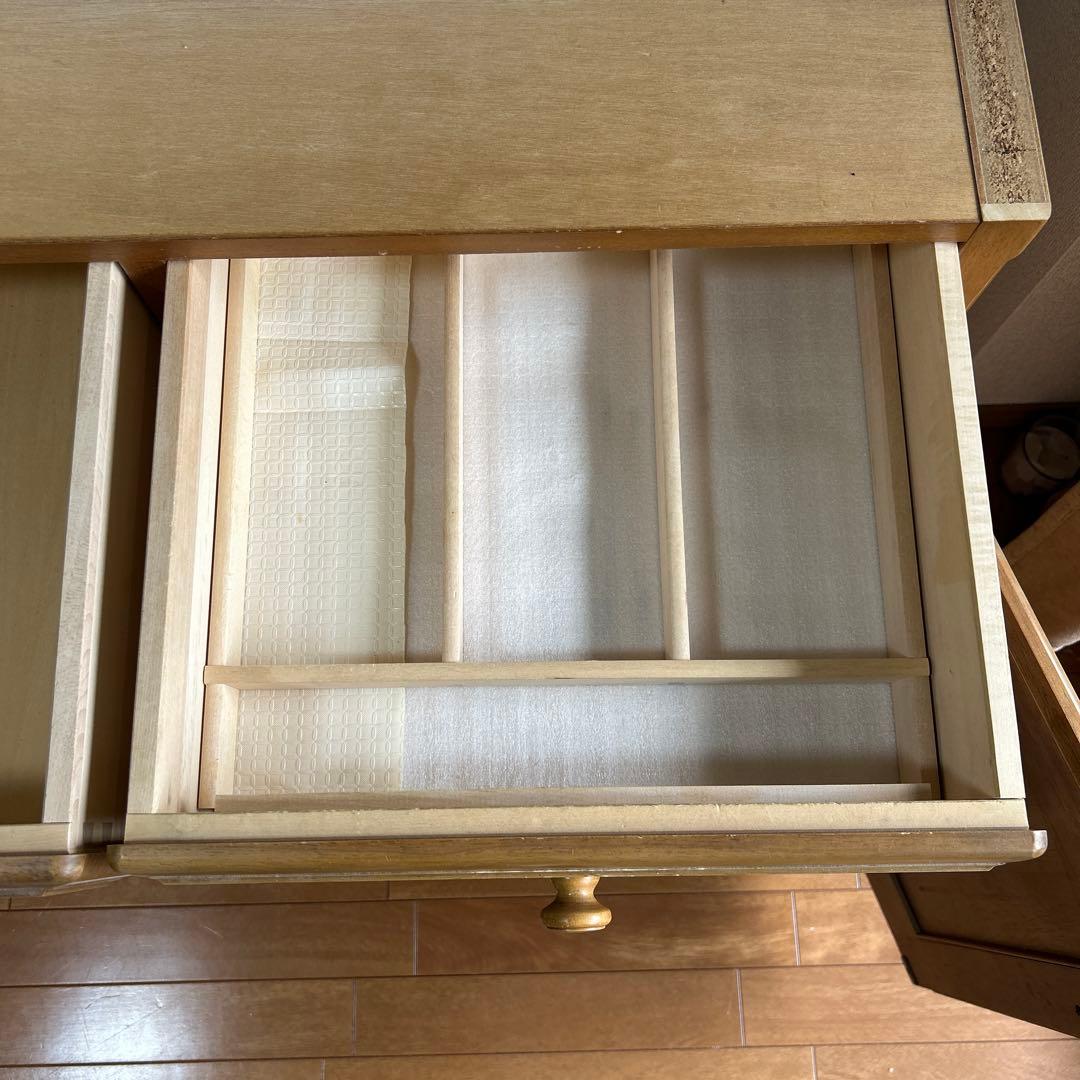 【KARIMOKU カリモク】 木製食器棚 ガラス扉 5段