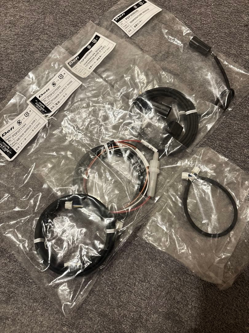 Defi デフィー 温度センサー 延長、メーターハーネス 電源ハーネス