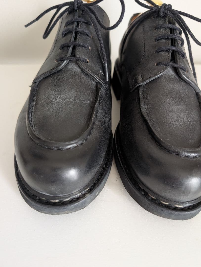 【美品】パラブーツ　シャンボード　ブラック　5.5サイズ シューツリー付き