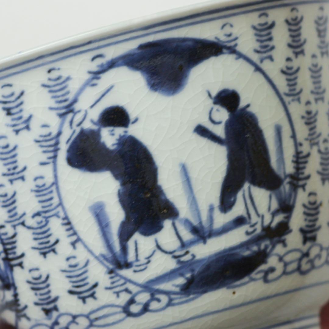 古伊万里　伊万里　江戸　中期　型紙摺　印判手　向付