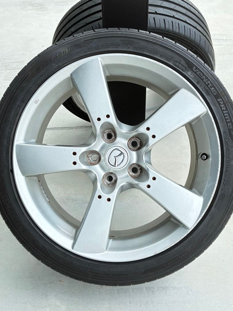 hn22s①RX-8 純正ホイール+タイヤ　２本セット