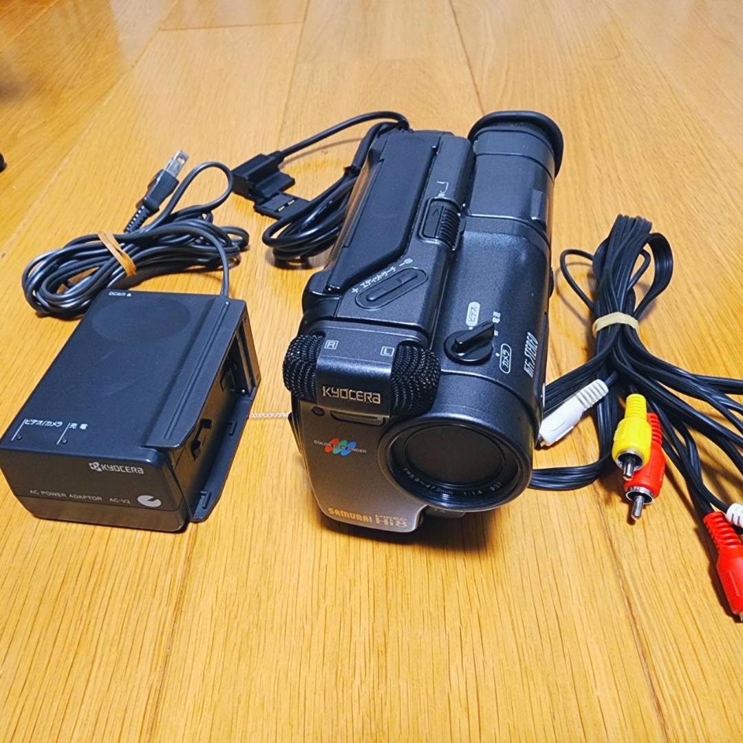【動作確認済】高画質 8ミリ Hi8 SONY 京セラ ビデオカメラ セット
