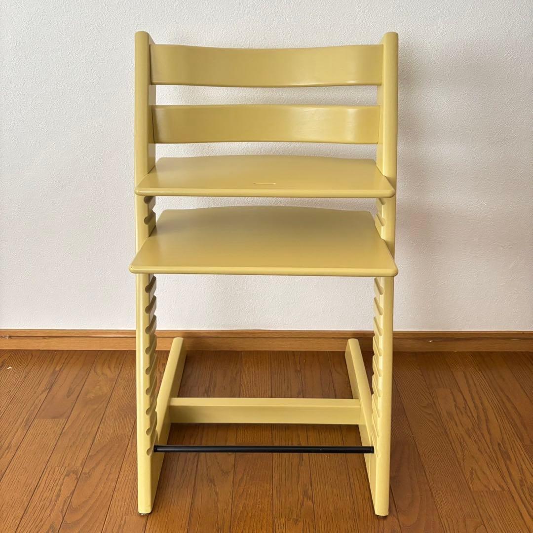 美品＊ストッケ　トリップ トラップ　ベビーチェア+ベビーセット　ウィートイエロー