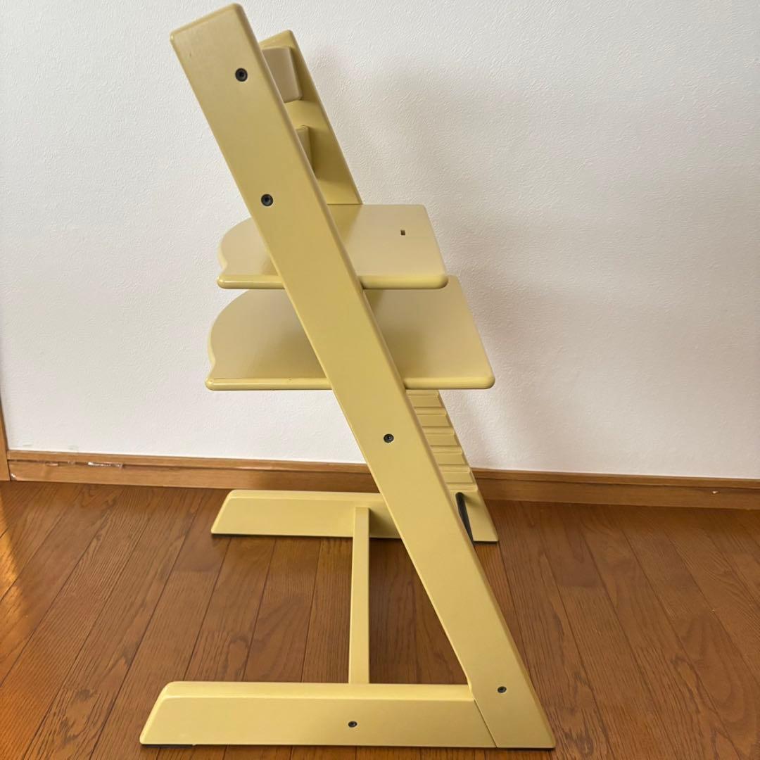 美品＊ストッケ　トリップ トラップ　ベビーチェア+ベビーセット　ウィートイエロー