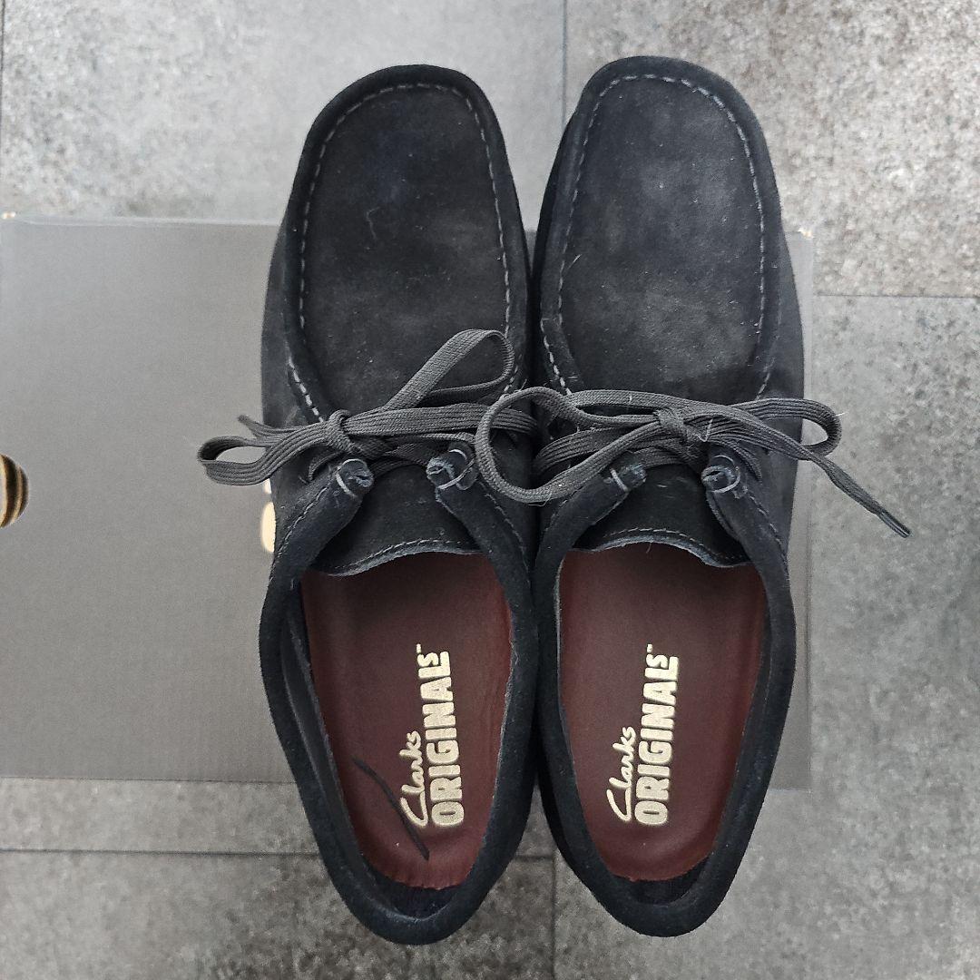 【週末値下】Clarks クラークスワラビーGTX 黒 ゴアテックス7 1/2