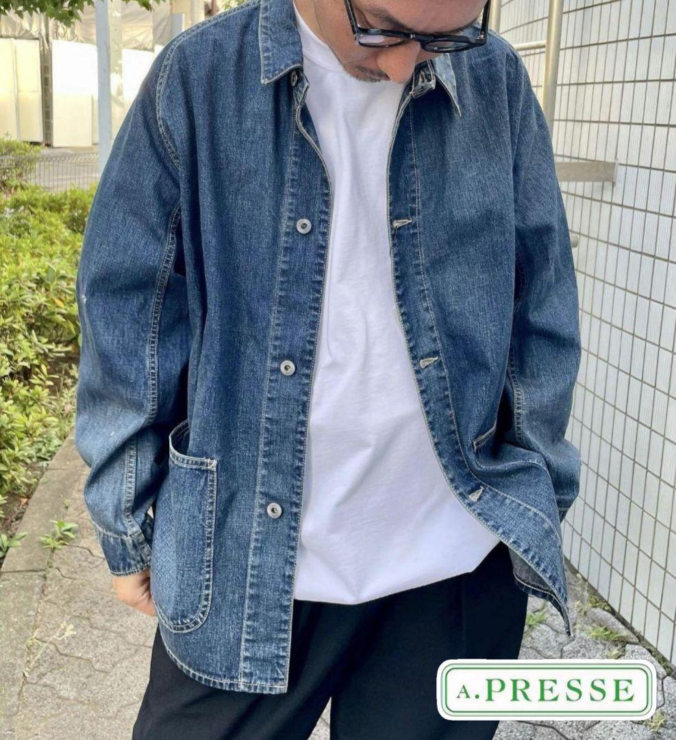 美品23aw A.PRESSE Denim Coverall Jacket 2