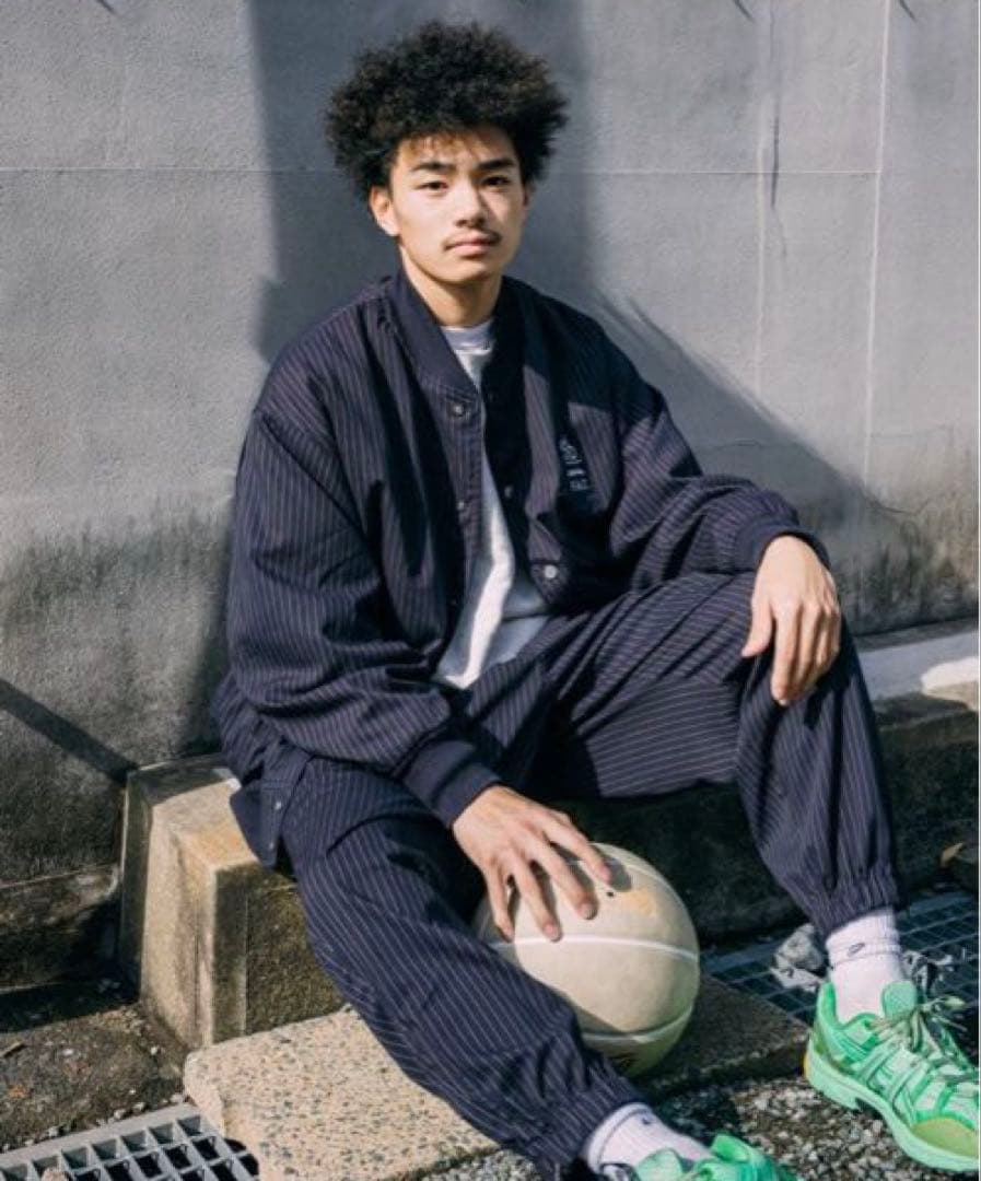 美品ボーラホリック FATトラックパンツ ネイビー JUMBO サイズ