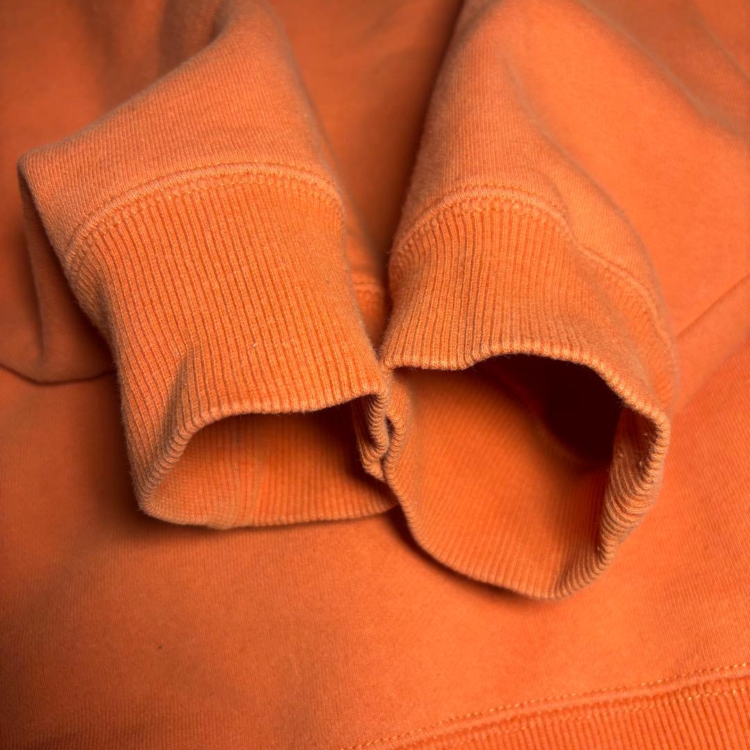 STUSSY 両面ロゴ S ラグナビーチ 00S復刻ロゴ スウェット オレンジ