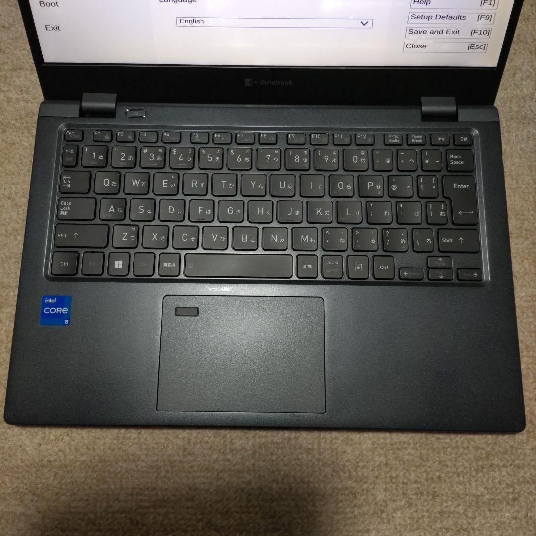 第11世代 Dynabook G83/HS BIOSのみの確認 液晶表示不良