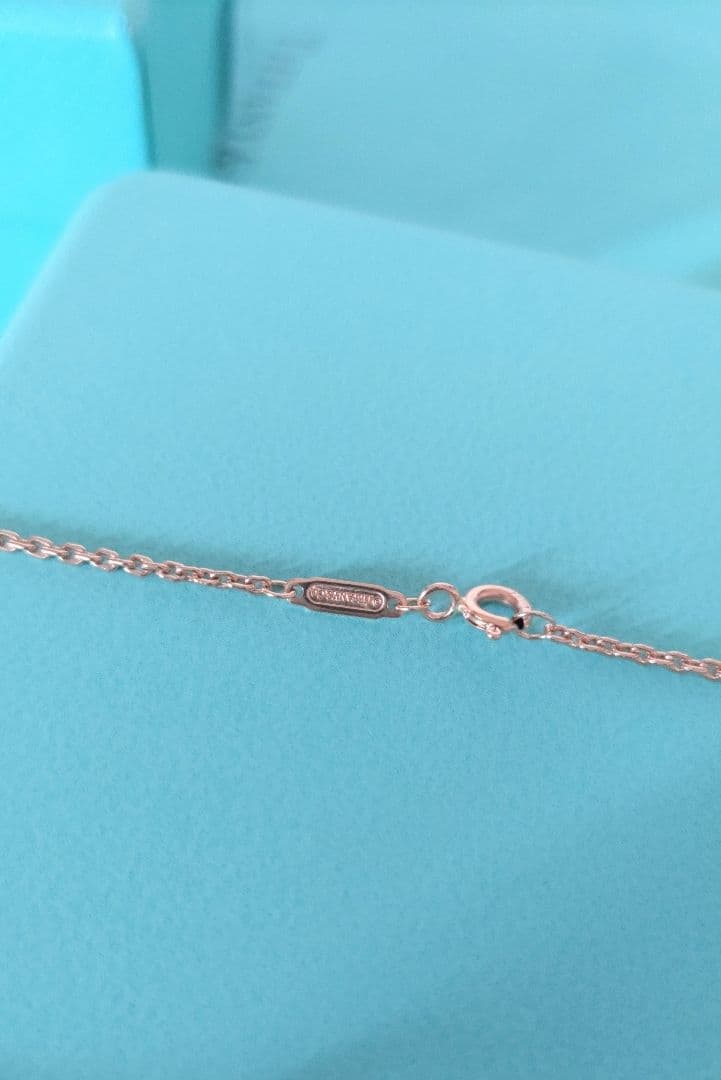 [新品未使用]39.6万ティファニーハードウェアスモールダブルリンクペンダント