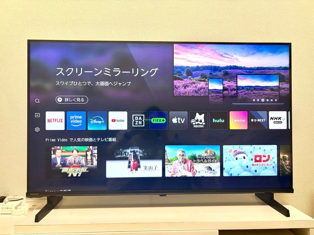 2025年10月発売　Hisense　4Kスマートテレビ　43A6R　3年保証