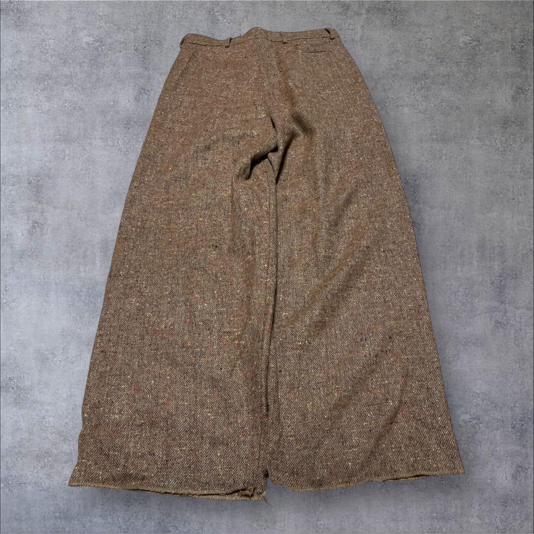 bless ネップ　ワイド　バギースラックス　フレア　archive 古着