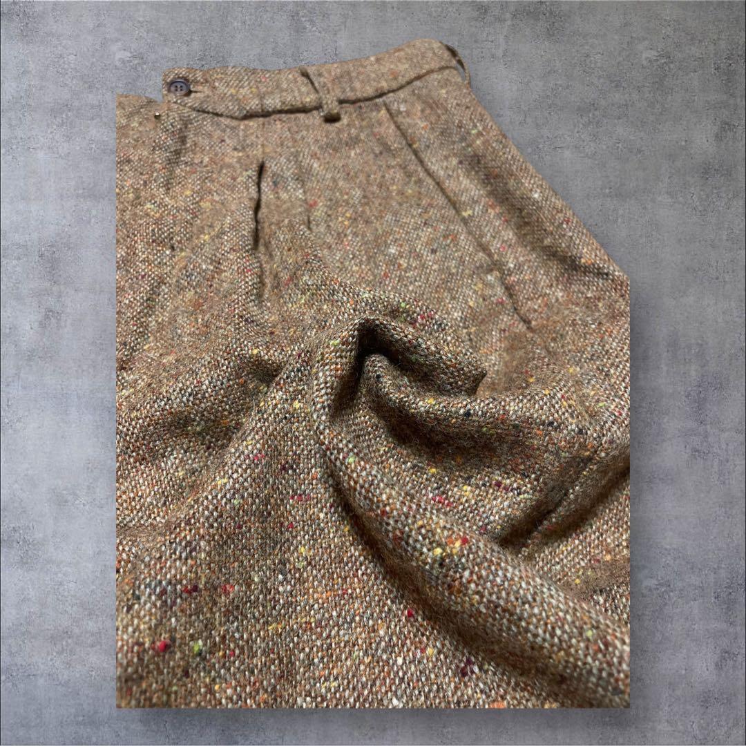 bless ネップ　ワイド　バギースラックス　フレア　archive 古着