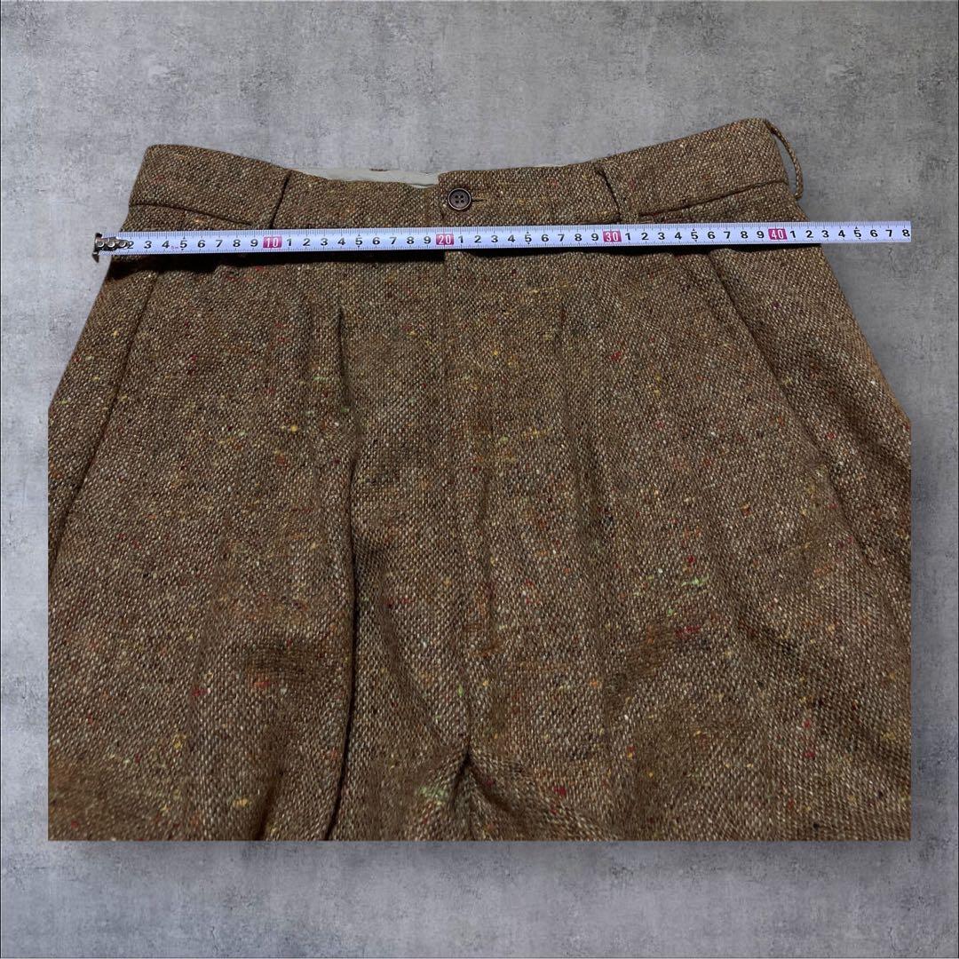 bless ネップ　ワイド　バギースラックス　フレア　archive 古着