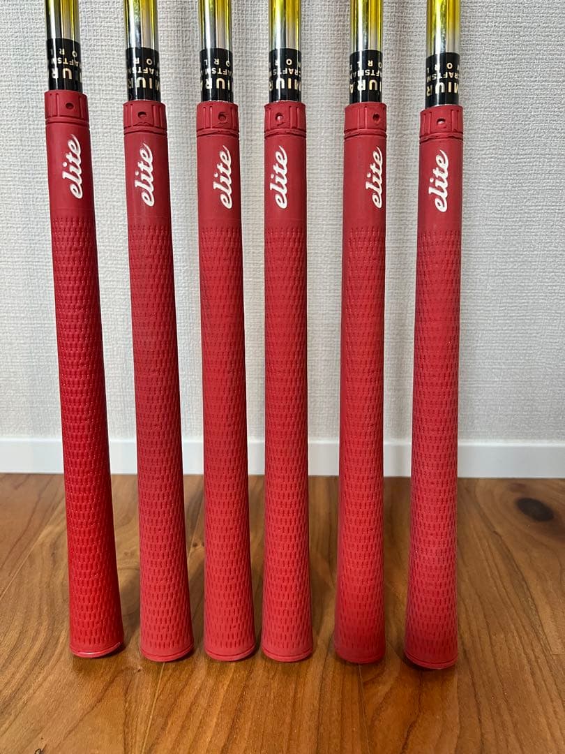 MIURA M-90 シャフト 6本セット 赤グリップ