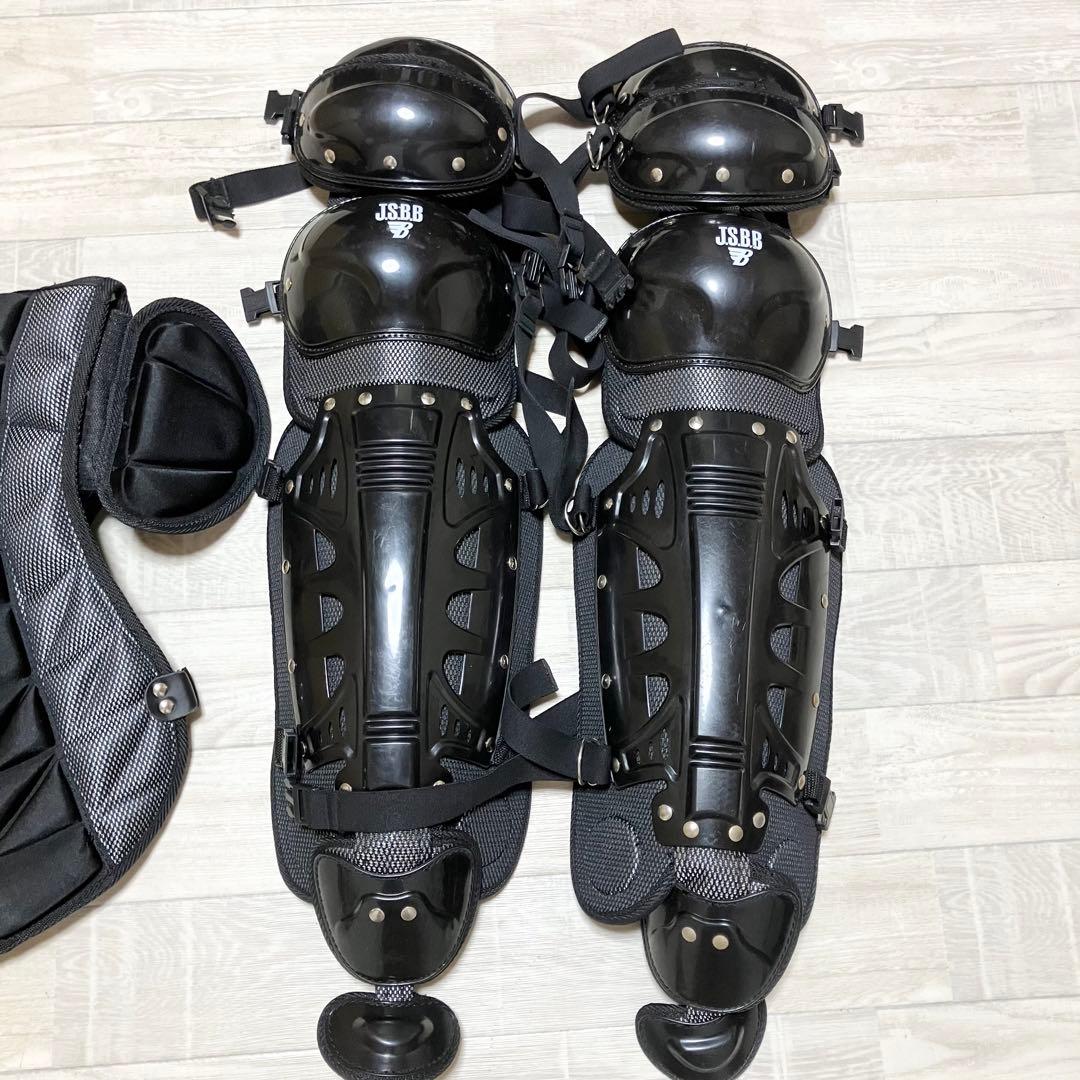 美品　2点セット　キャッチャー　防具　プロテクター　レガース　一般　大人用　軟式