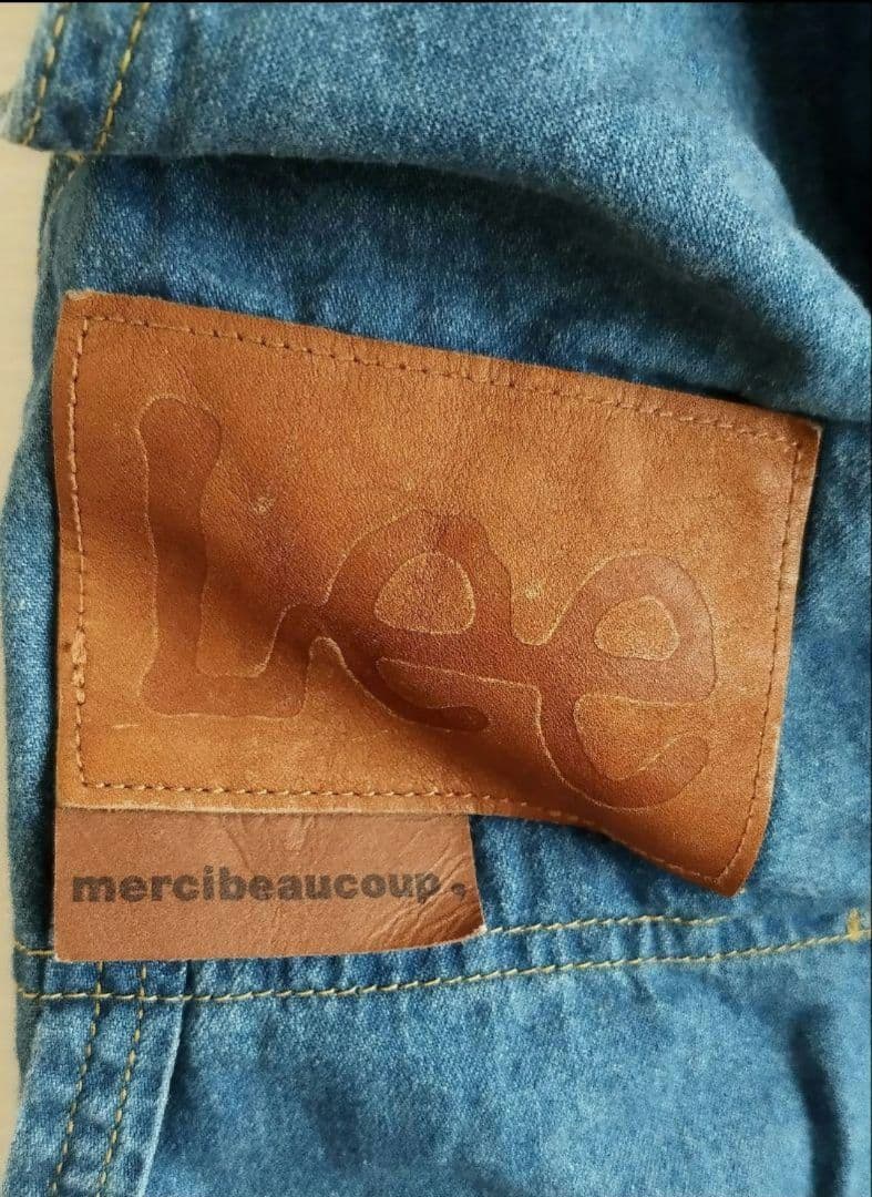 mercibeaucoup メルシーボークーLeeサロペット風サルエルデニム
