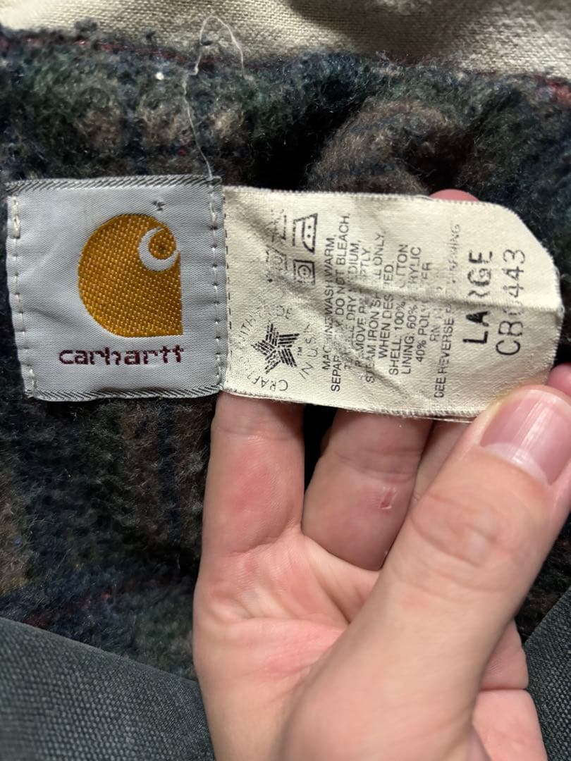 r*n様 スペシャル 80s 星タグ カーハート チョアコート L エメラルド