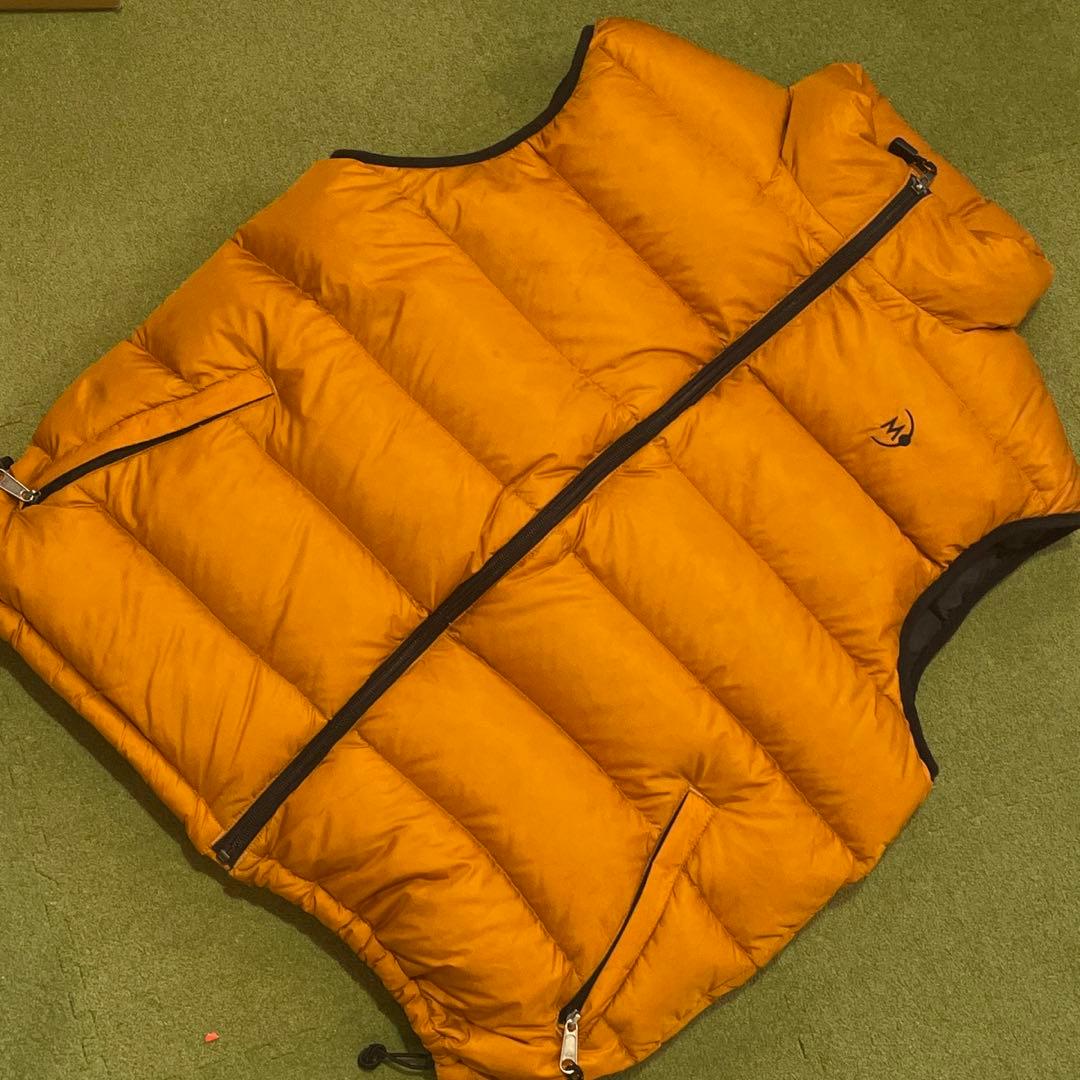 90s★ムーンストーン★ダウンベスト★マンゴーゴールド★L★ダウンパンパン