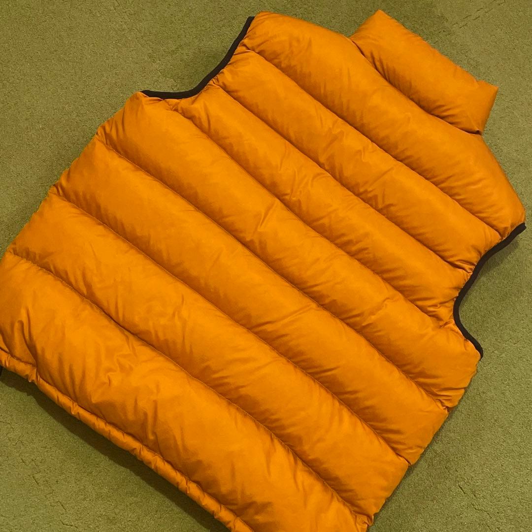 90s★ムーンストーン★ダウンベスト★マンゴーゴールド★L★ダウンパンパン