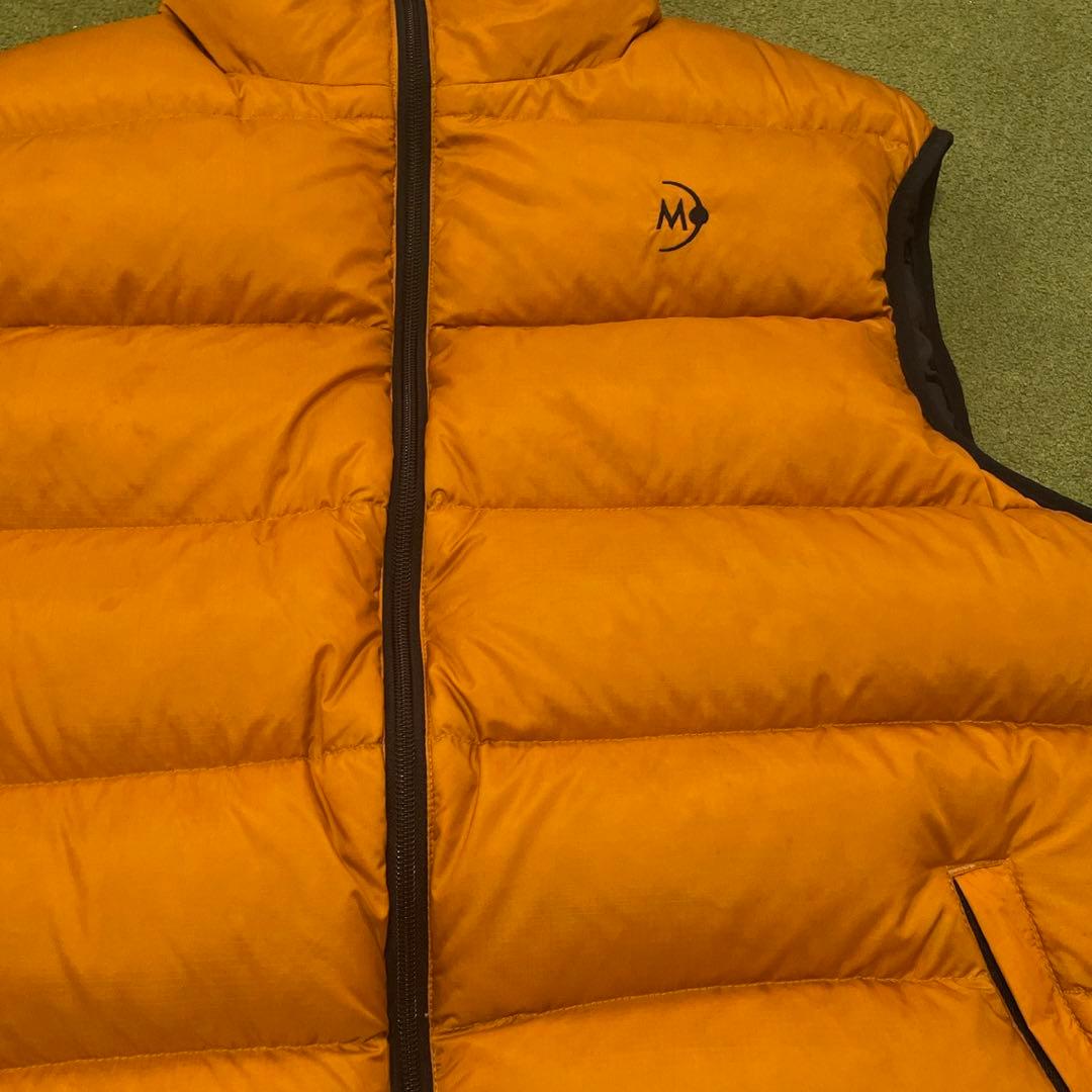 90s★ムーンストーン★ダウンベスト★マンゴーゴールド★L★ダウンパンパン