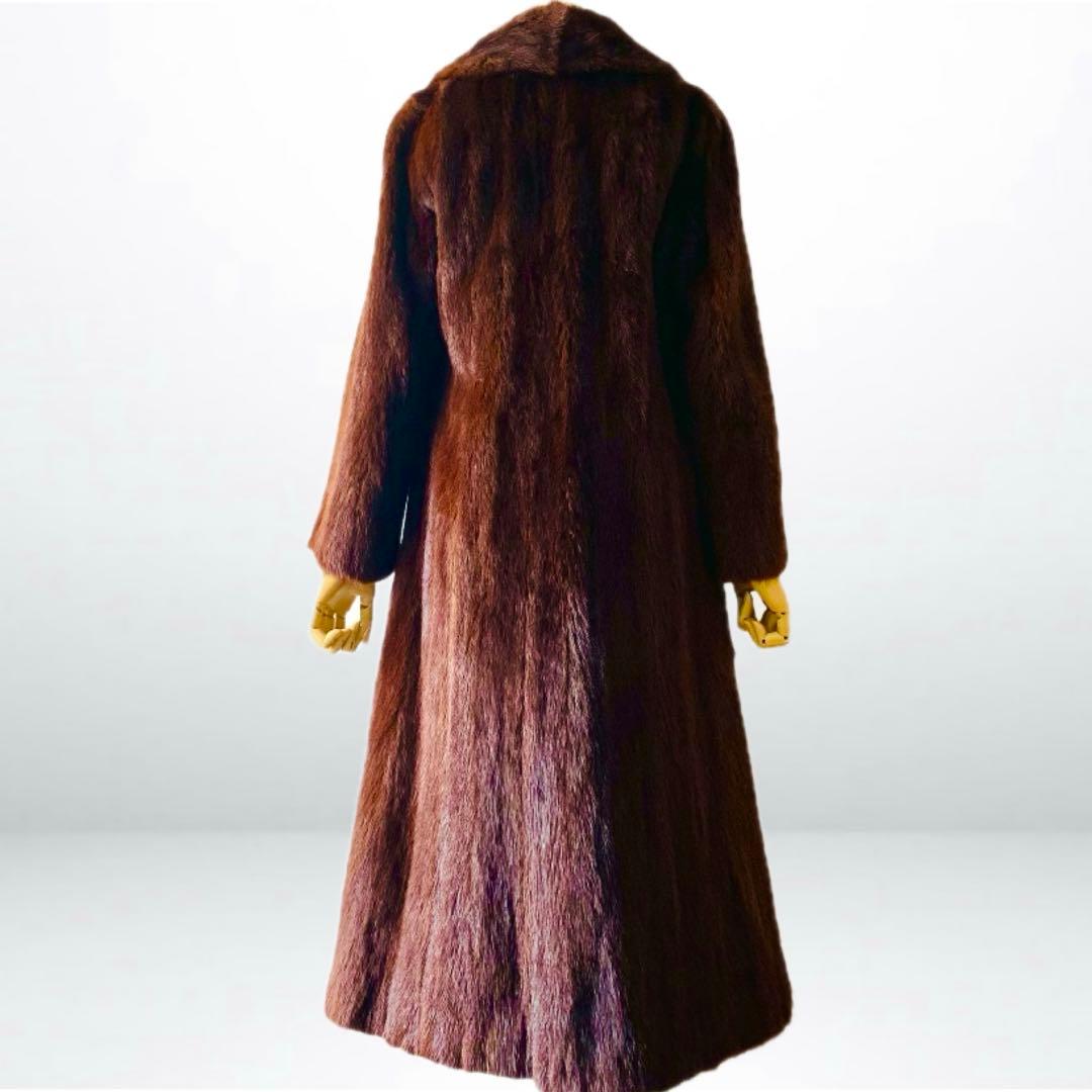 最高峰✨◆BALMAIN◆380万 仏 極上マホガニーミンクファーコート