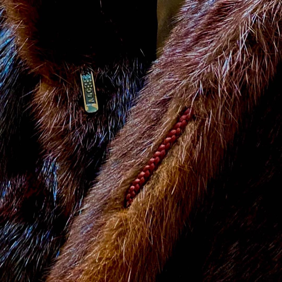 最高峰✨◆BALMAIN◆380万 仏 極上マホガニーミンクファーコート