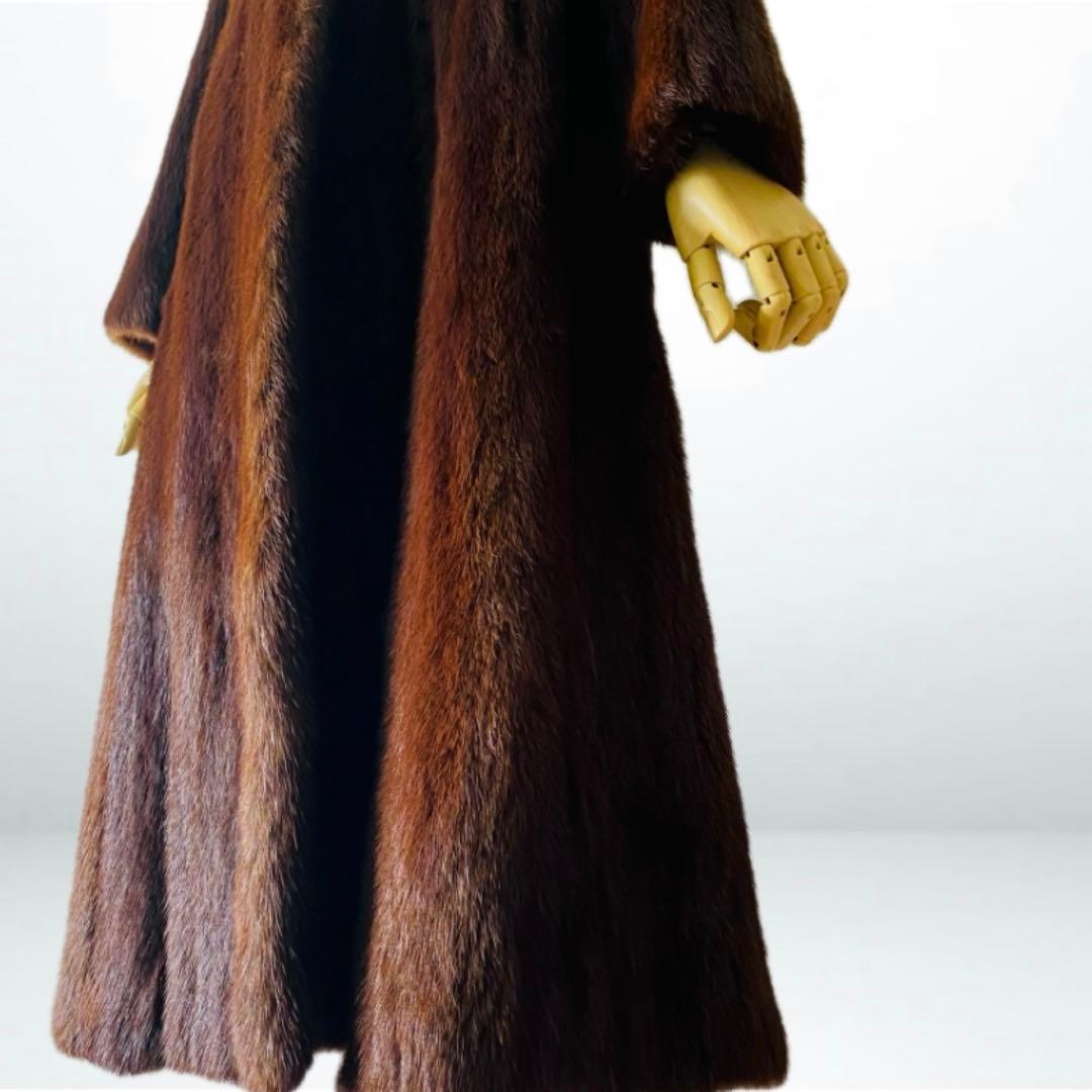 最高峰✨◆BALMAIN◆380万 仏 極上マホガニーミンクファーコート