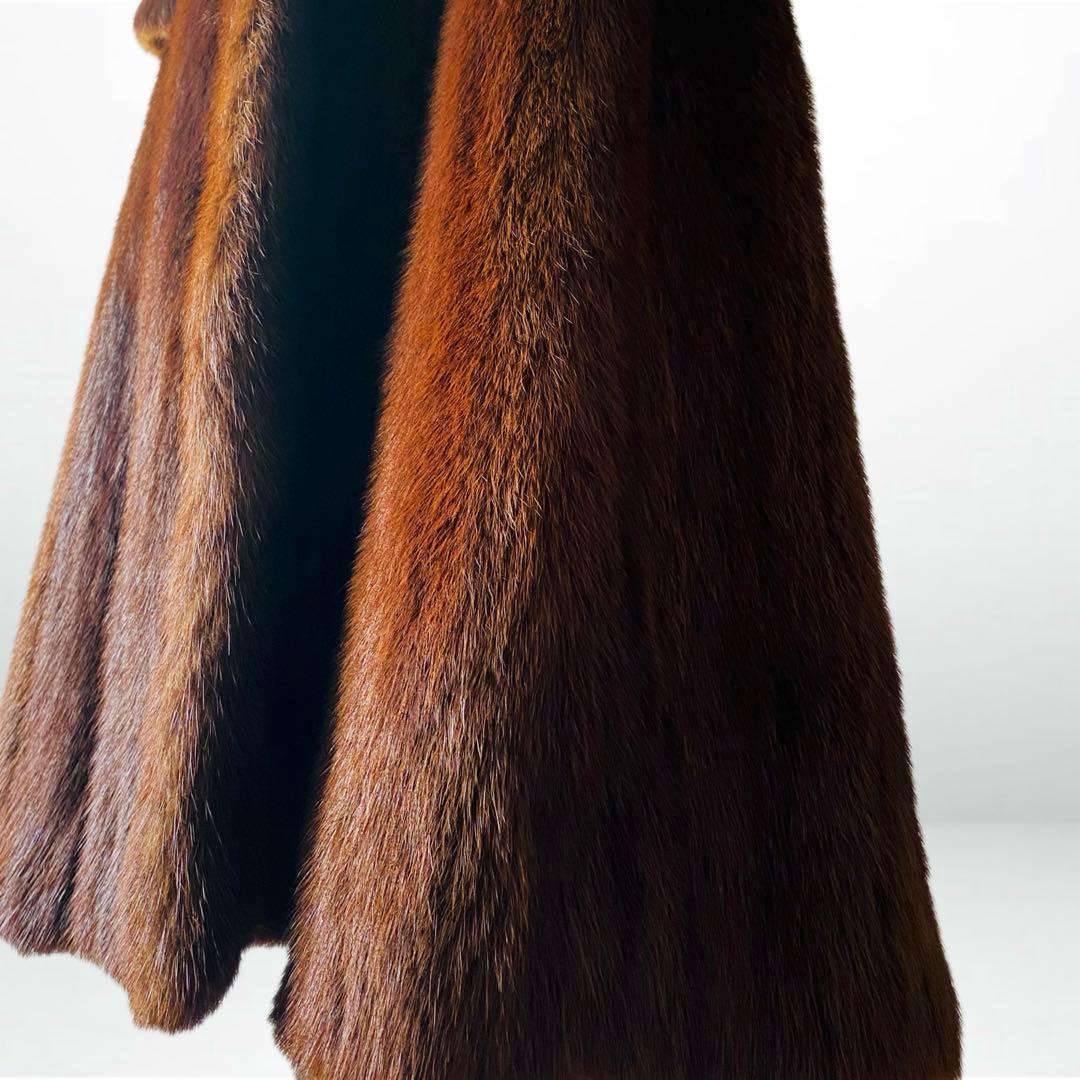 最高峰✨◆BALMAIN◆380万 仏 極上マホガニーミンクファーコート