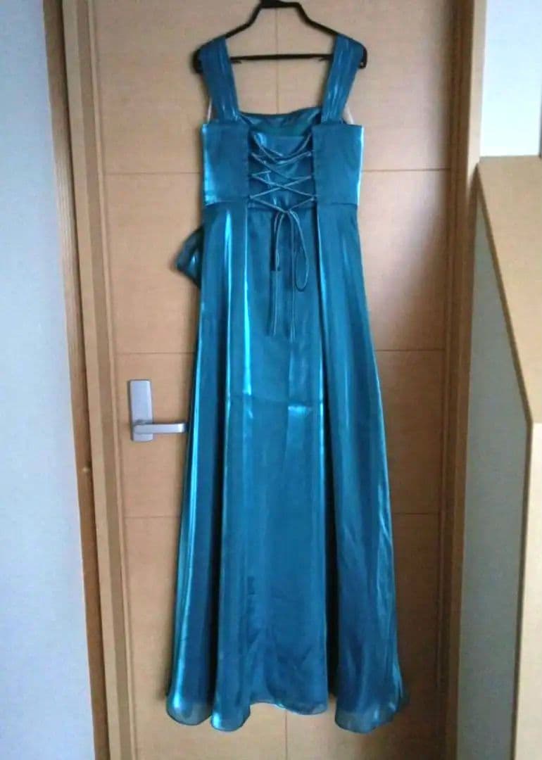 PREFERENCE　ロングドレス　ブルーグリーン　38