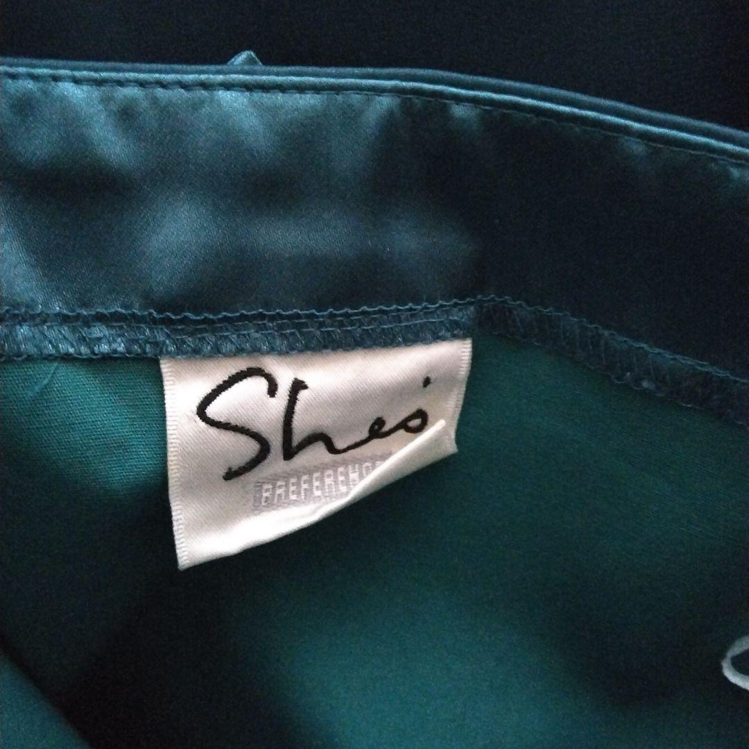 PREFERENCE　ロングドレス　ブルーグリーン　38