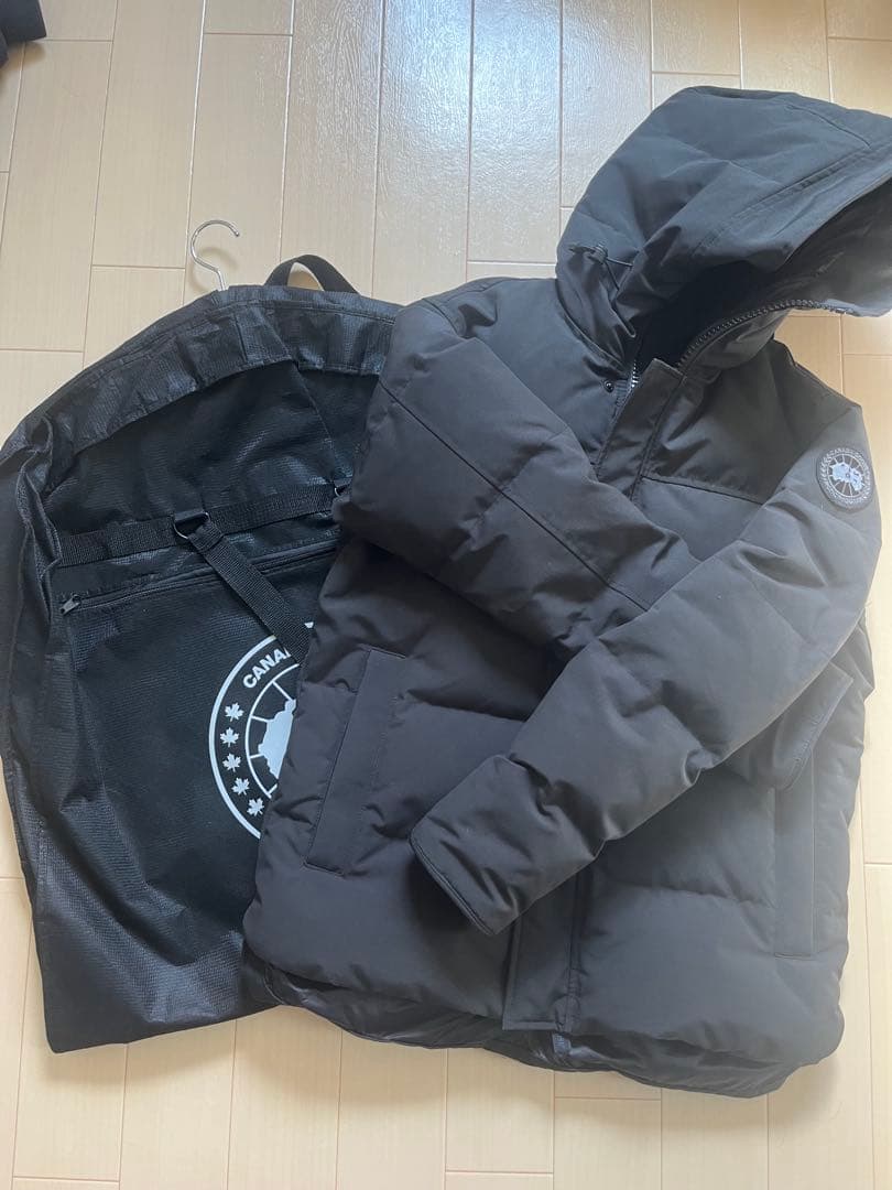 【極美品】カナダグース マクミランパーカ 黒 M ガーメント付 クリーニング済