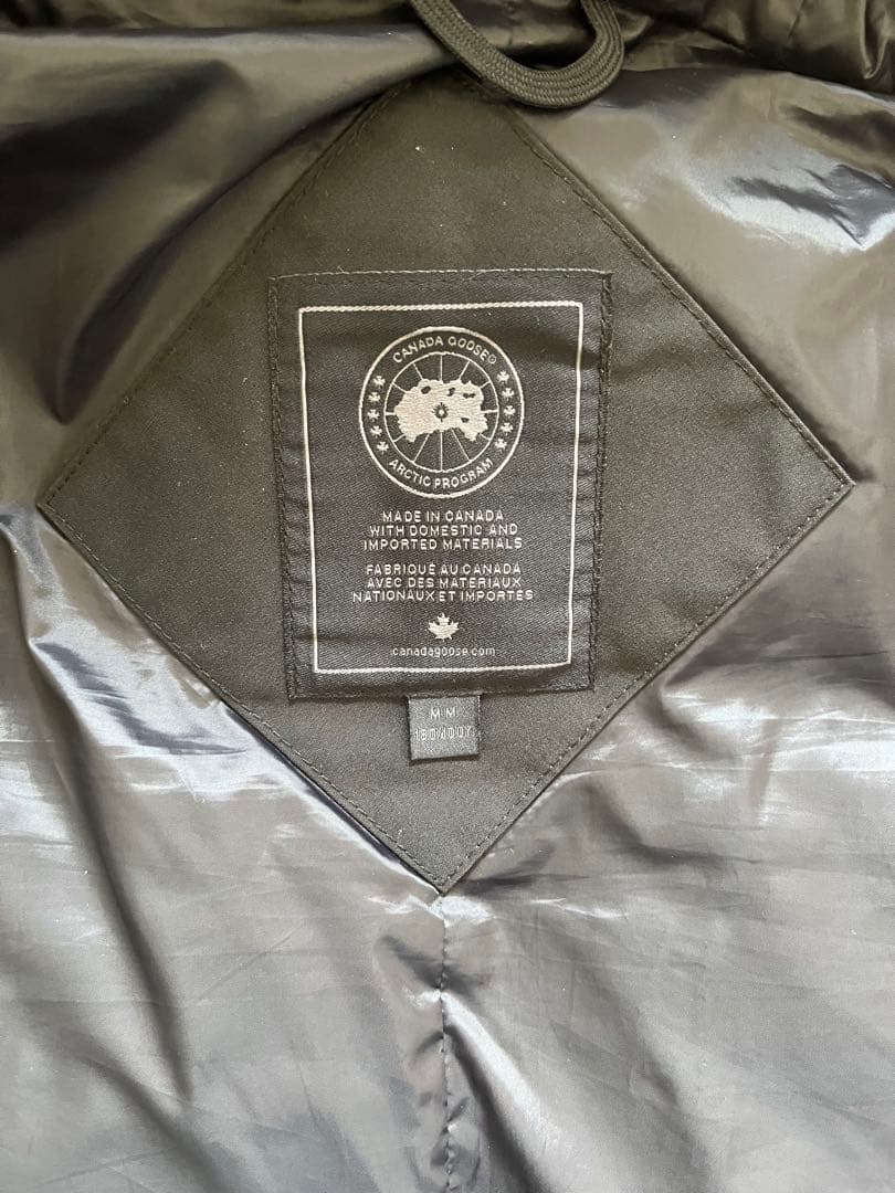 【極美品】カナダグース マクミランパーカ 黒 M ガーメント付 クリーニング済