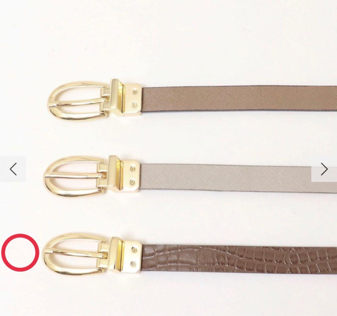 （今季）新品同様 NOLLEY'S 黒リバーシブルレザーベルト ゴールドバックル