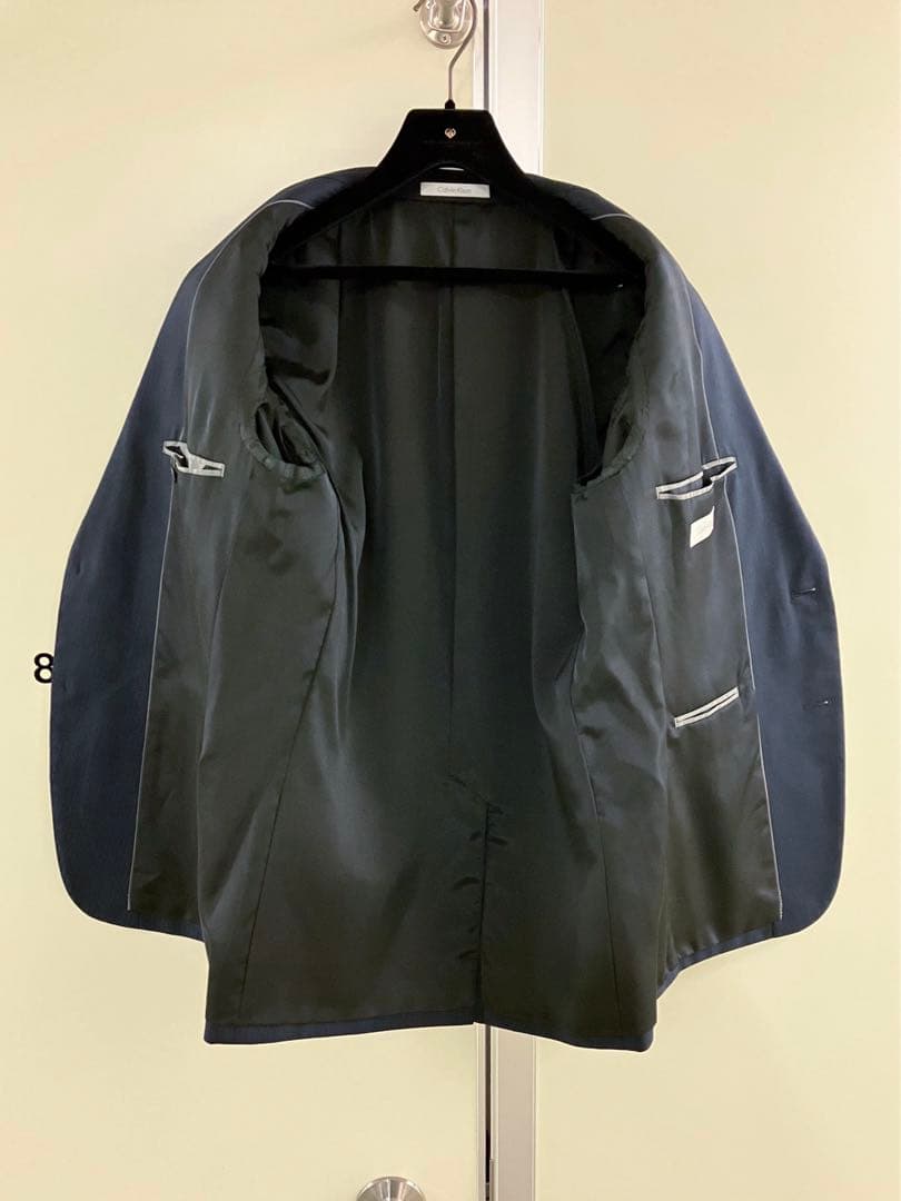 〓 〓 NAVY SILK×WOOL バーズアイ スーツ