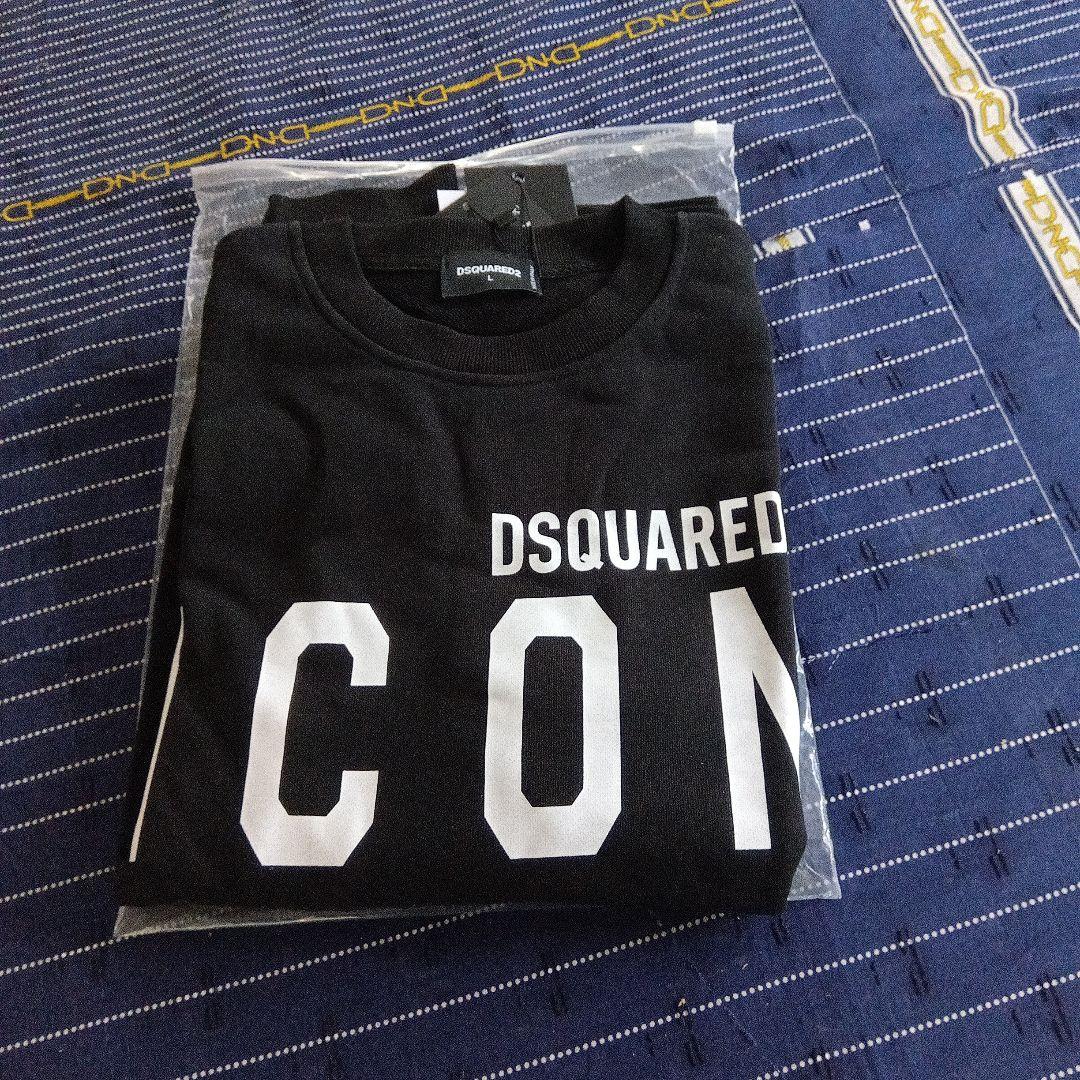 DSQUARED2デイースクエアードニットブラック長袖トレーナー　L