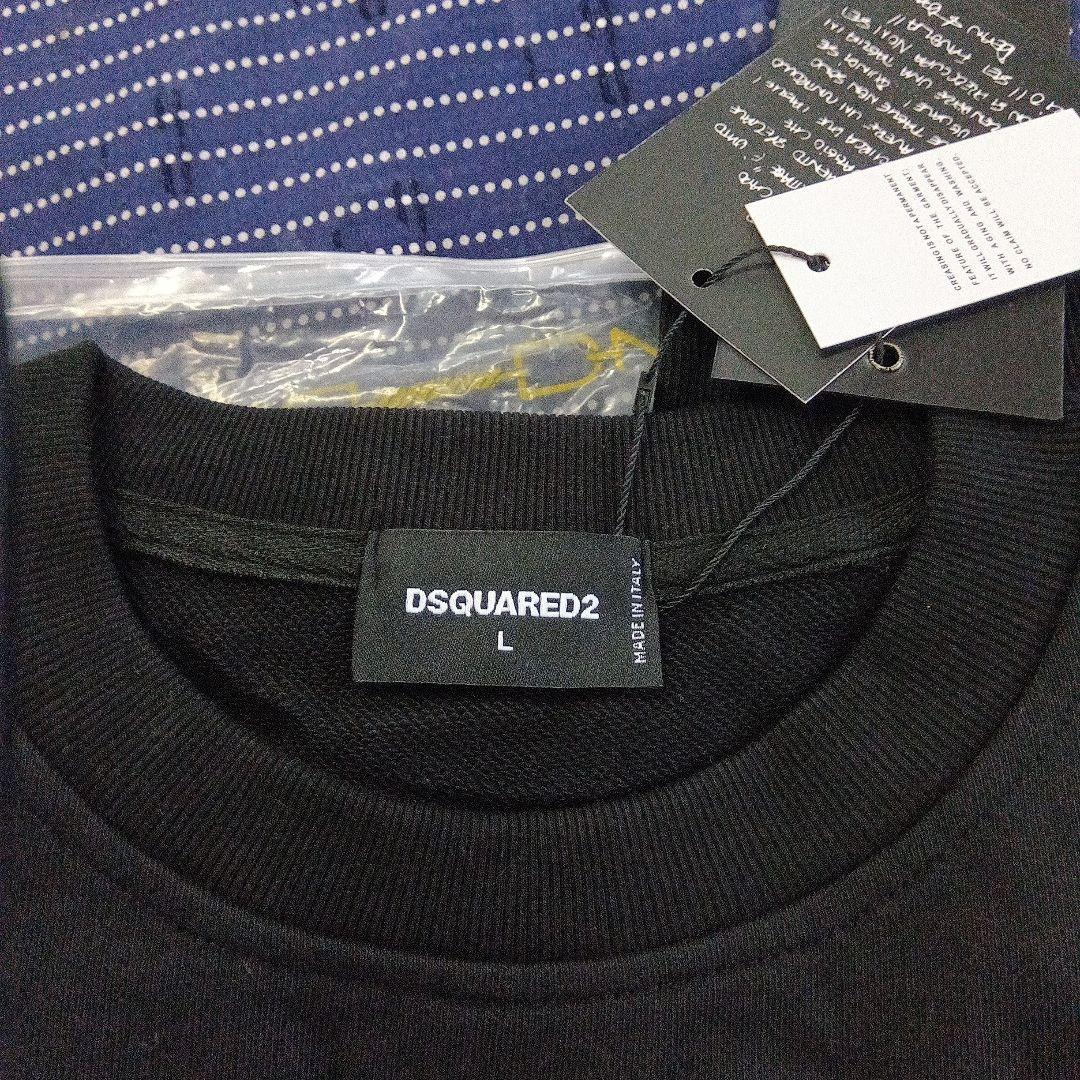 DSQUARED2デイースクエアードニットブラック長袖トレーナー　L