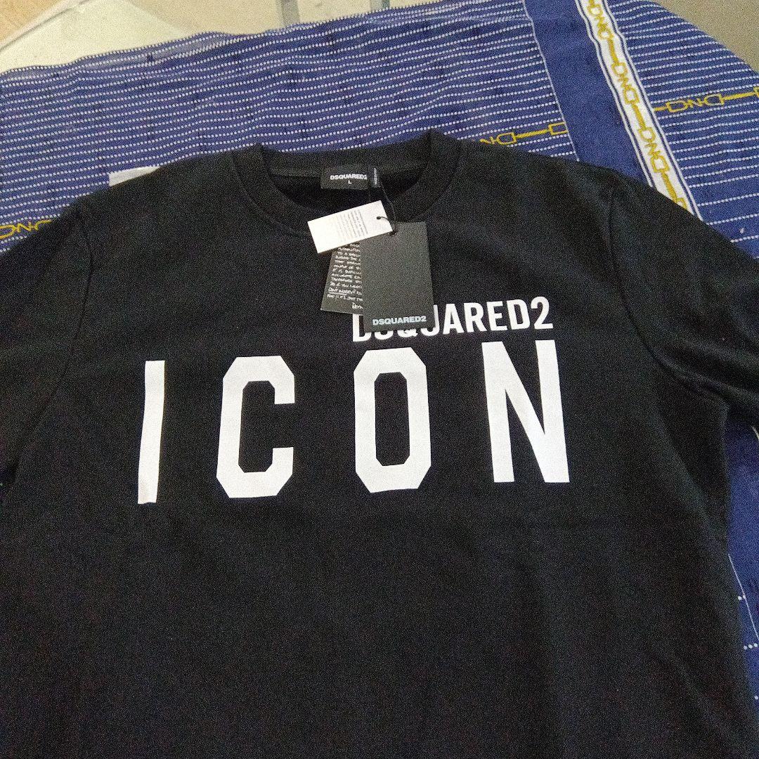 DSQUARED2デイースクエアードニットブラック長袖トレーナー　L