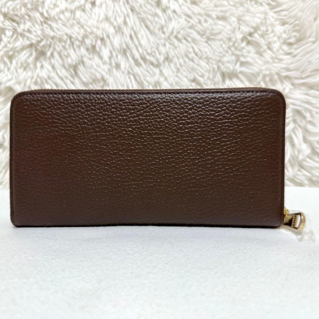 未使用 ラシット モノグラム プレート ラウンドジップ ウォレット 長財布