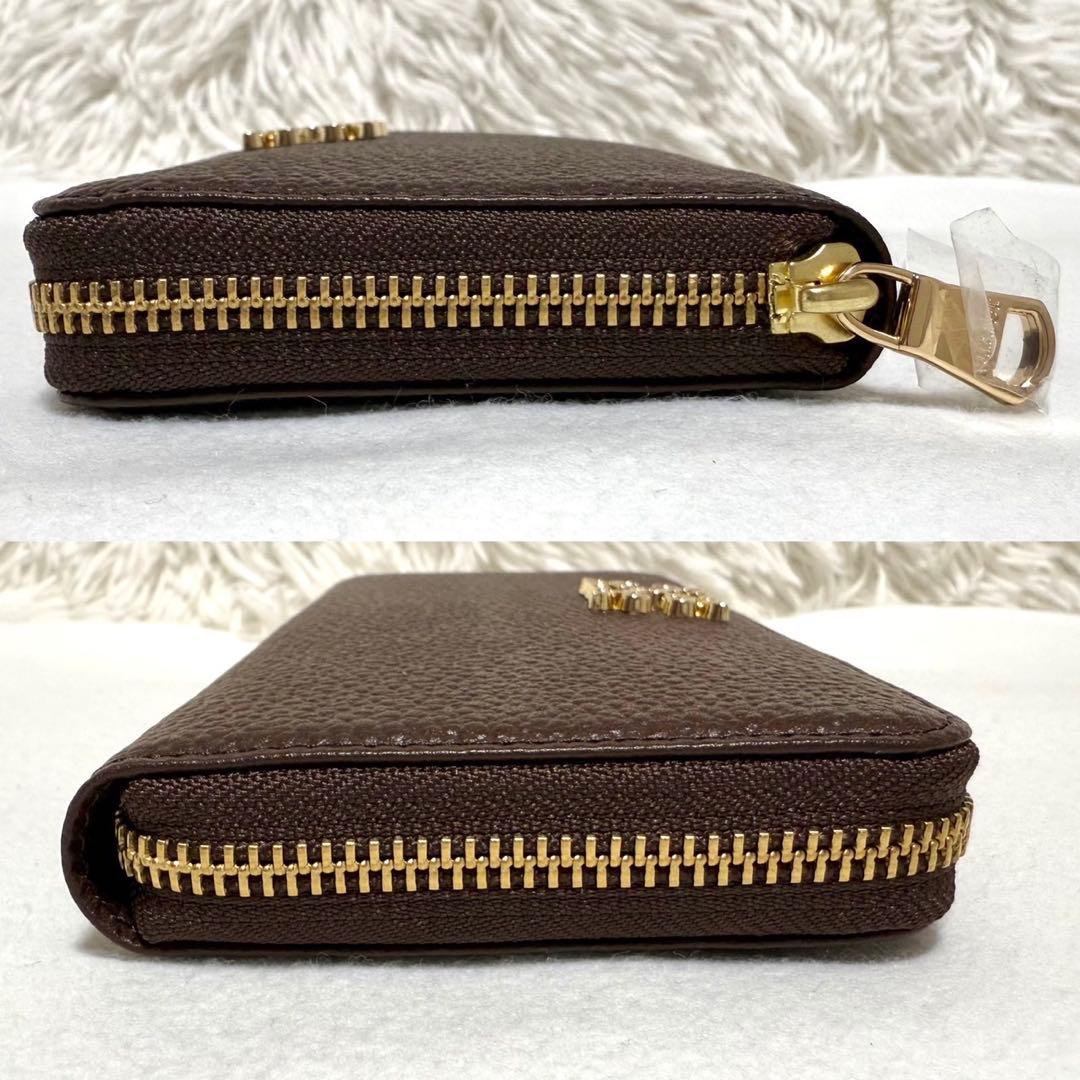 未使用 ラシット モノグラム プレート ラウンドジップ ウォレット 長財布