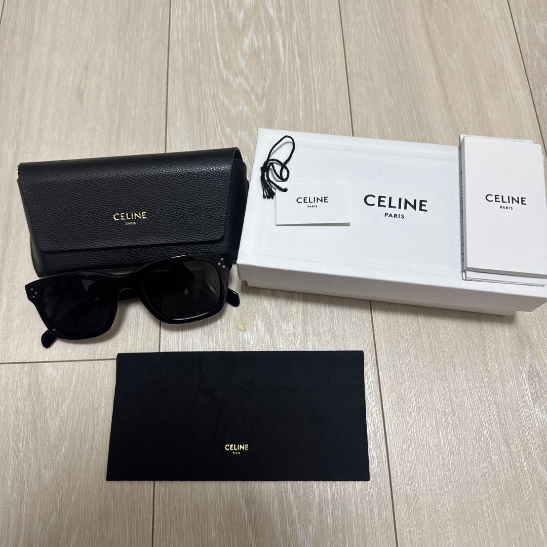 【JJJSSSFFF】正規品　CELINE ブラックサングラス