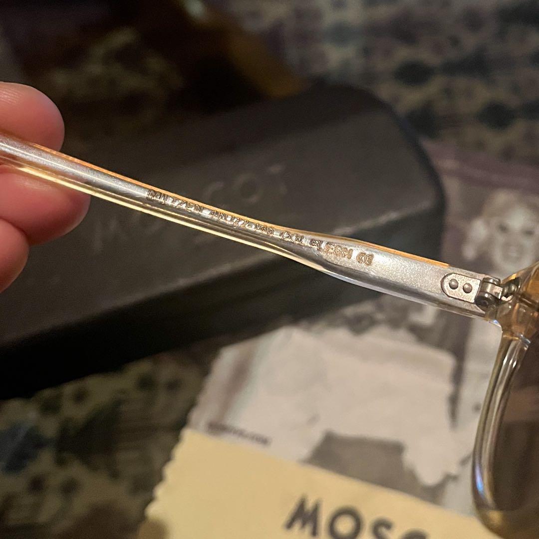 MOSCOT MILTZEN 46 クリアフレーム フラットレンズ サングラス