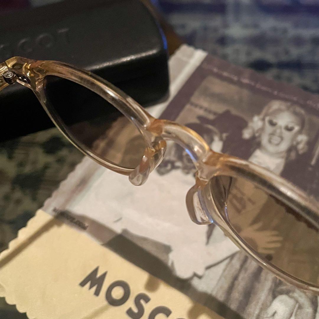 MOSCOT MILTZEN 46 クリアフレーム フラットレンズ サングラス