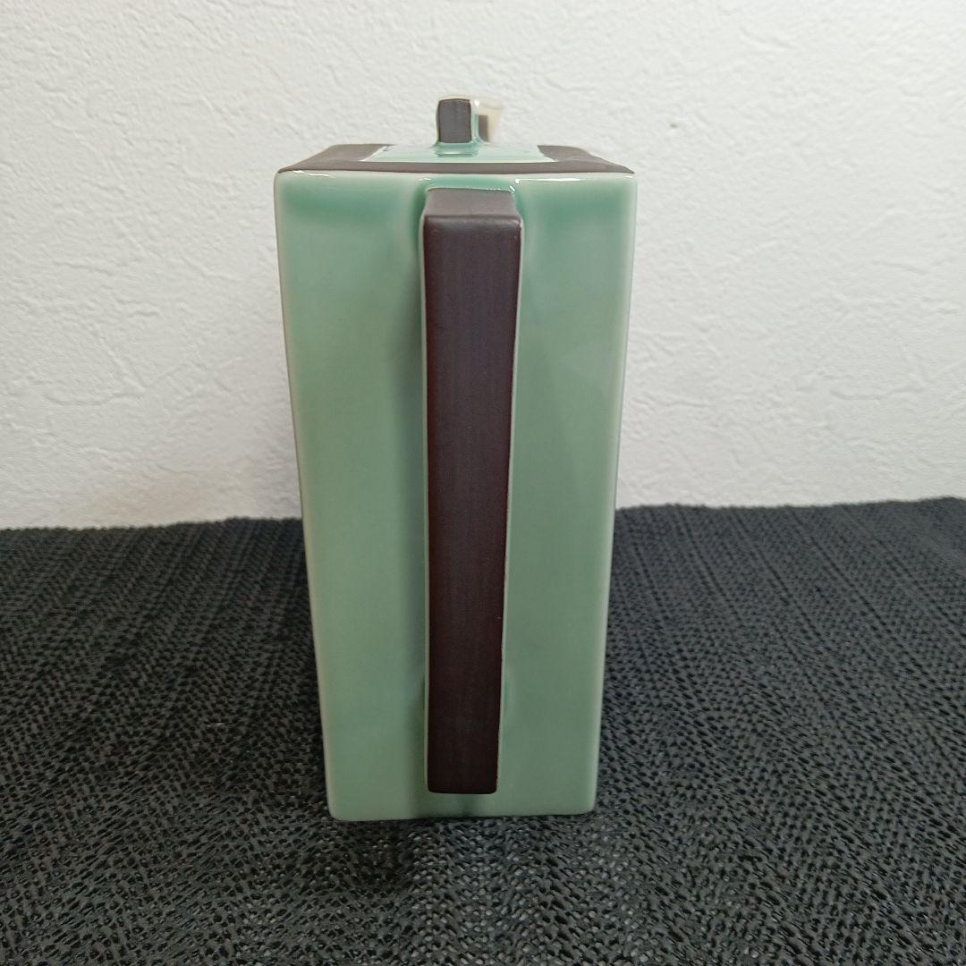 有田焼 深川製磁 笹青磁 水差 水指 四方 茶道具 木箱付き