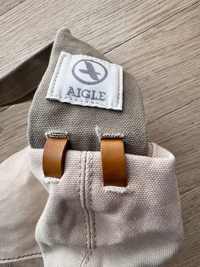 AIGLE × 借りぐらしのアリエッティ コラボ ボディバッグ　Mサイズ　帆布