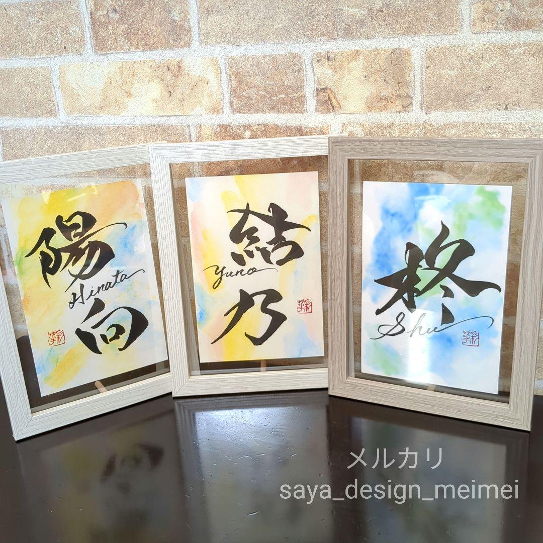 yuskinev様用【20%OFF❀】水彩ハガキ オーダーデザイン　命名書