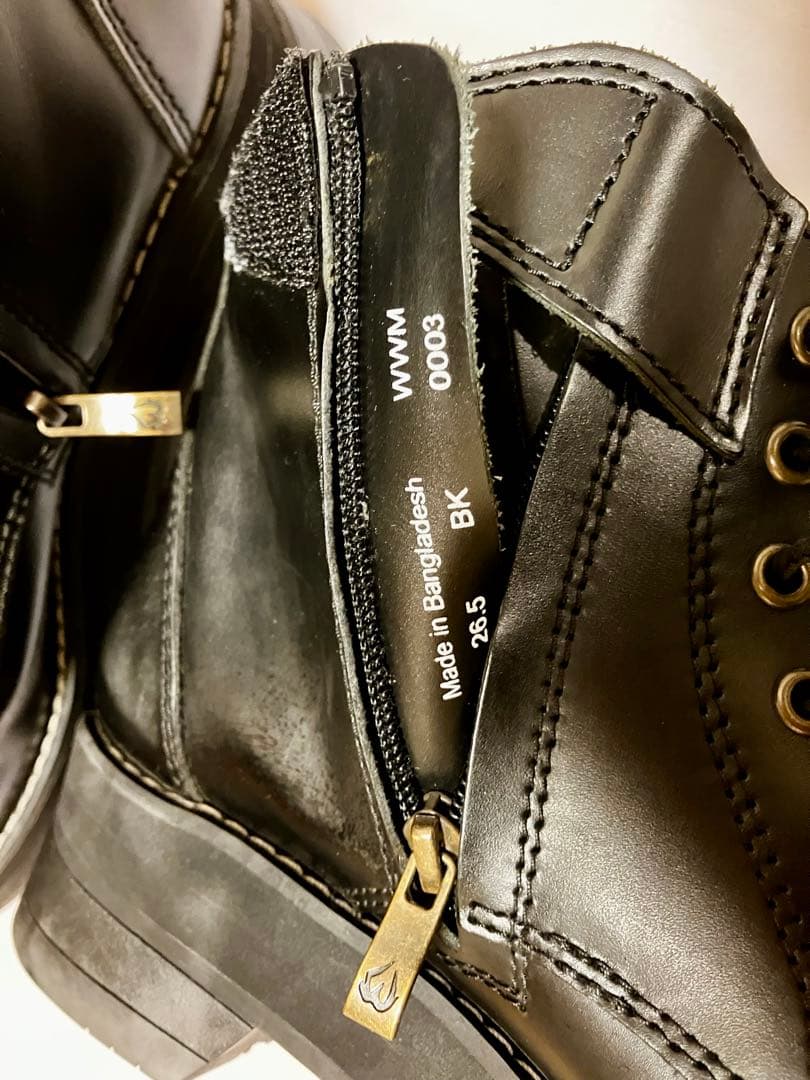 ワイルドウイングブーツ スワロー超厚底OD35 黒26.5㎝ つま先部35mm